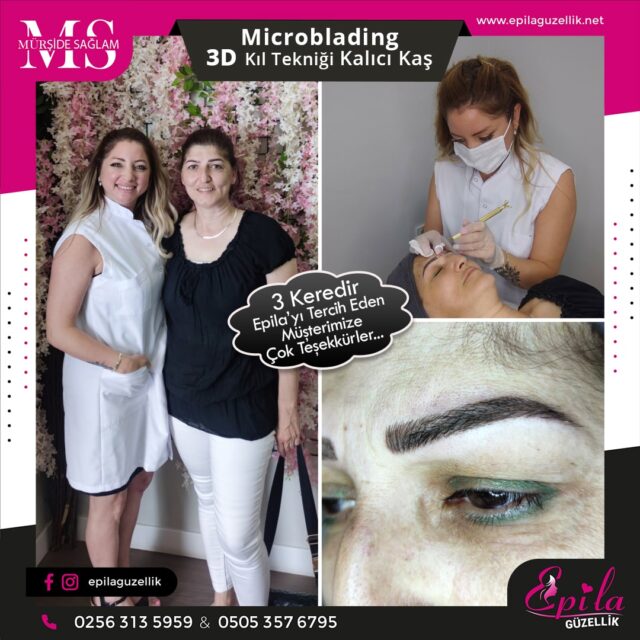 Nazilli - Microblading 3D Kıl Tekniği Kalıcı Kaş Kontürü