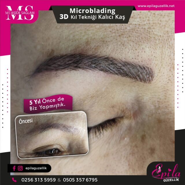 Nazilli - Microblading 3D Kıl Tekniği Kalıcı Kaş Kontürü