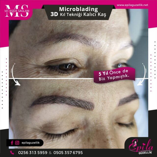 Nazilli - Microblading 3D Kıl Tekniği Kalıcı Kaş Kontürü