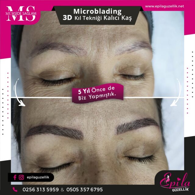 Nazilli - Microblading 3D Kıl Tekniği Kalıcı Kaş Kontürü