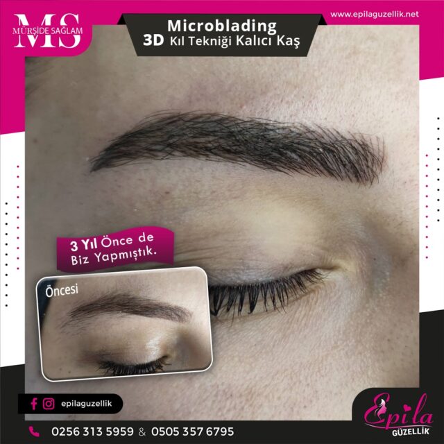 Nazilli - Microblading 3D Kıl Tekniği Kalıcı Kaş Kontürü