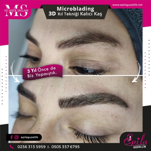 Nazilli - Microblading 3D Kıl Tekniği Kalıcı Kaş Kontürü