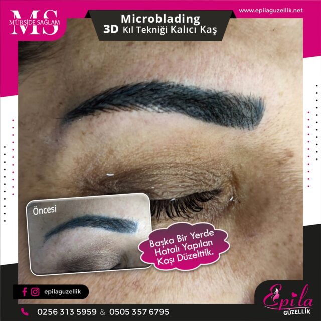 Nazilli - Microblading 3D Kıl Tekniği Kalıcı Kaş Kontürü