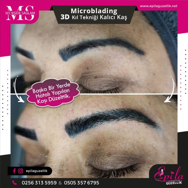 Nazilli - Microblading 3D Kıl Tekniği Kalıcı Kaş Kontürü