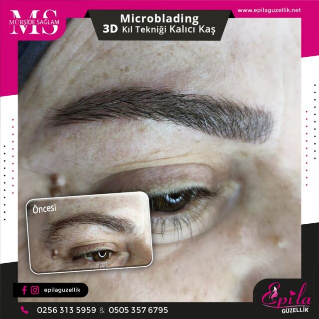 Nazilli - Microblading 3D Kıl Tekniği Kalıcı Kaş Kontürü