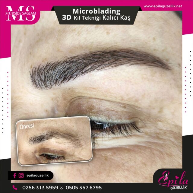 Nazilli - Microblading 3D Kıl Tekniği Kalıcı Kaş Kontürü