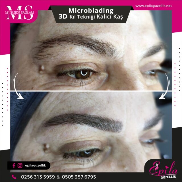 Nazilli - Microblading 3D Kıl Tekniği Kalıcı Kaş Kontürü