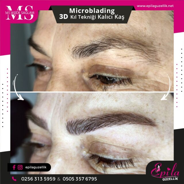 Nazilli - Microblading 3D Kıl Tekniği Kalıcı Kaş Kontürü