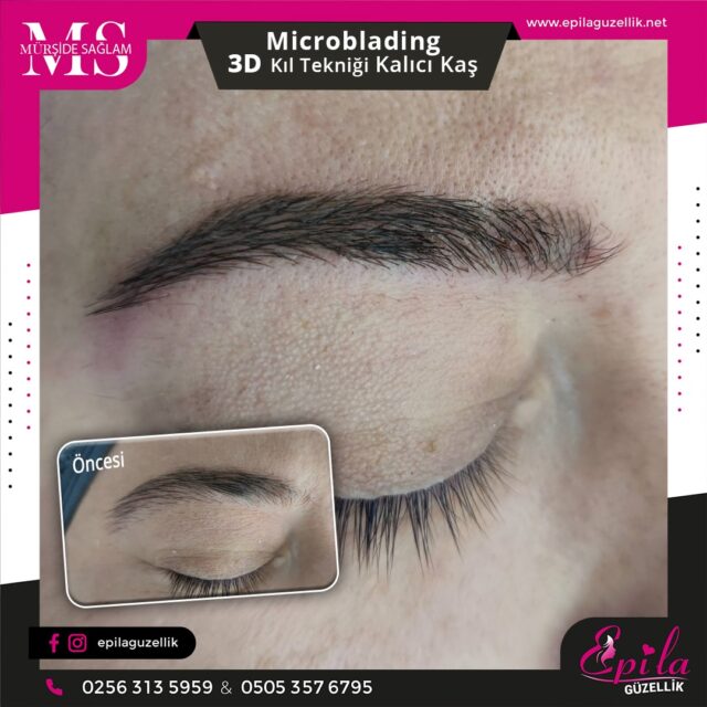 Nazilli - Microblading 3D Kıl Tekniği Kalıcı Kaş Kontürü