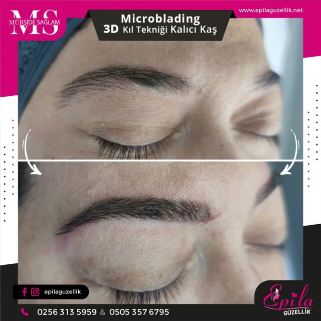 Nazilli - Microblading 3D Kıl Tekniği Kalıcı Kaş Kontürü