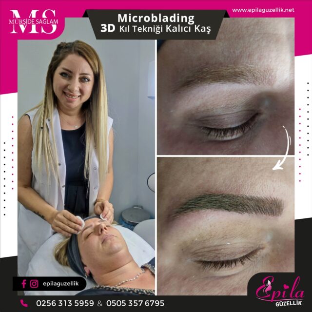 Nazilli - Microblading 3D Kıl Tekniği Kalıcı Kaş Kontürü