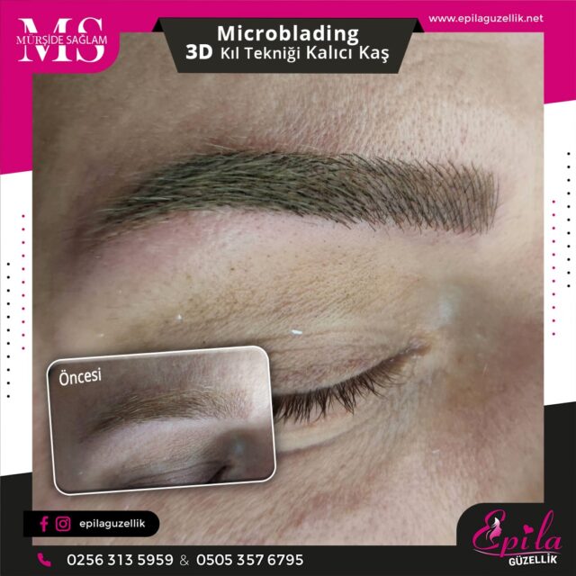 Nazilli - Microblading 3D Kıl Tekniği Kalıcı Kaş Kontürü