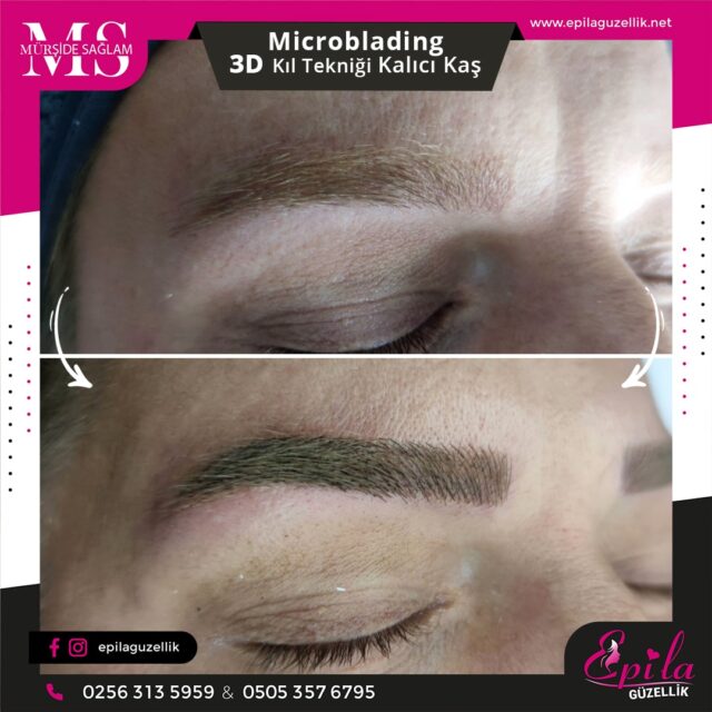 Nazilli - Microblading 3D Kıl Tekniği Kalıcı Kaş Kontürü