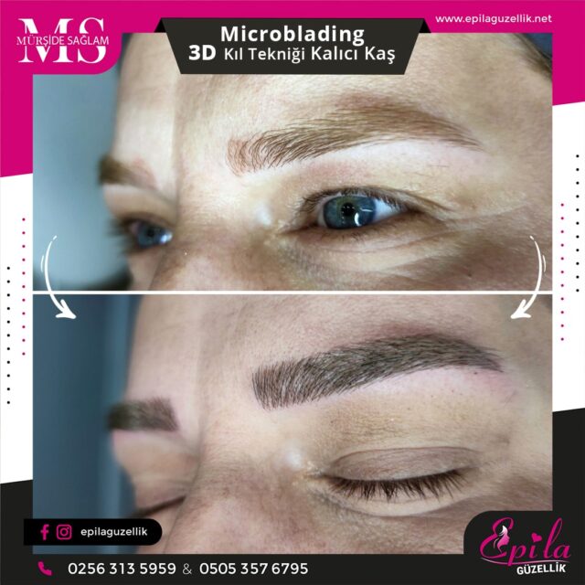 Nazilli - Microblading 3D Kıl Tekniği Kalıcı Kaş Kontürü