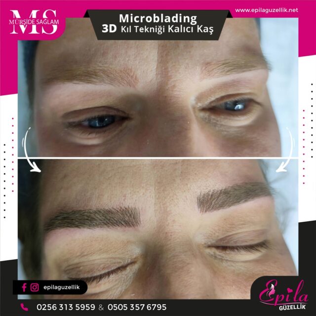 Nazilli - Microblading 3D Kıl Tekniği Kalıcı Kaş Kontürü