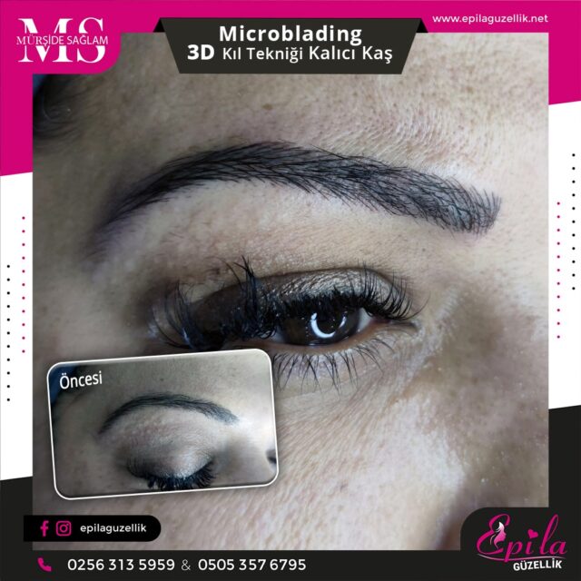 Nazilli - Microblading 3D Kıl Tekniği Kalıcı Kaş Kontürü