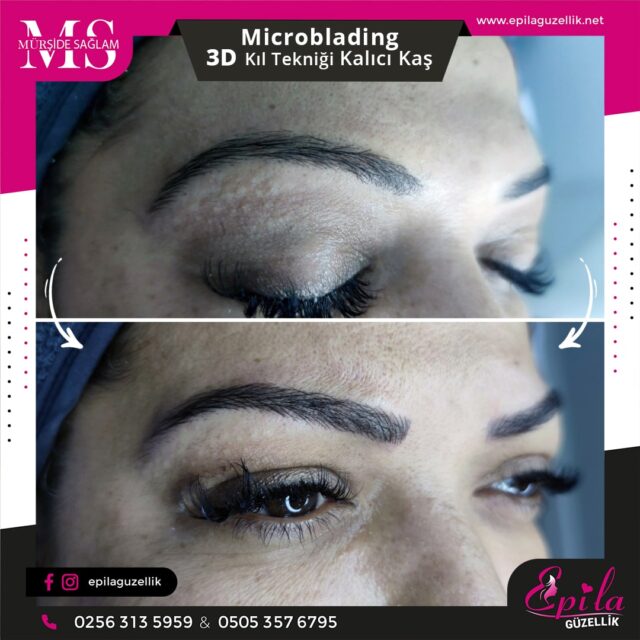 Nazilli - Microblading 3D Kıl Tekniği Kalıcı Kaş Kontürü