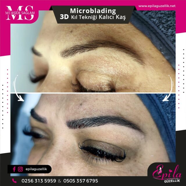 Nazilli - Microblading 3D Kıl Tekniği Kalıcı Kaş Kontürü