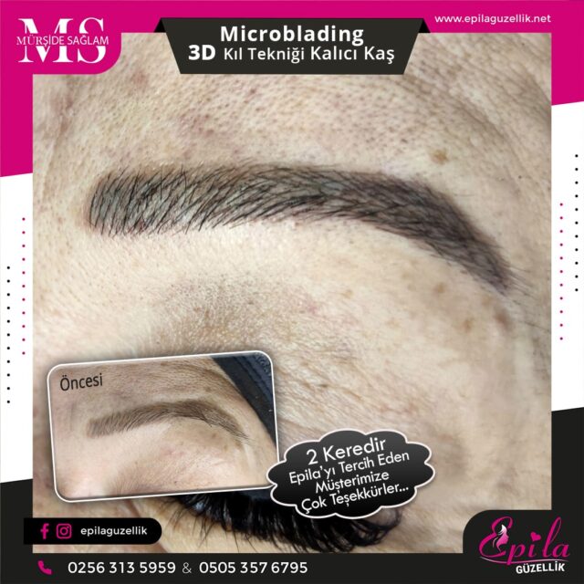 Nazilli - Microblading 3D Kıl Tekniği Kalıcı Kaş Kontürü