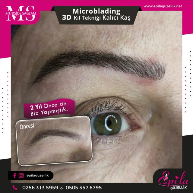 Nazilli - Microblading 3D Kıl Tekniği Kalıcı Kaş Kontürü