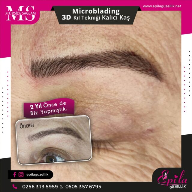 Nazilli - Microblading 3D Kıl Tekniği Kalıcı Kaş Kontürü