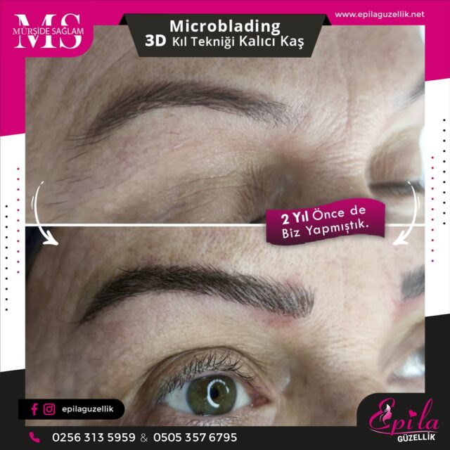 Nazilli - Microblading 3D Kıl Tekniği Kalıcı Kaş Kontürü