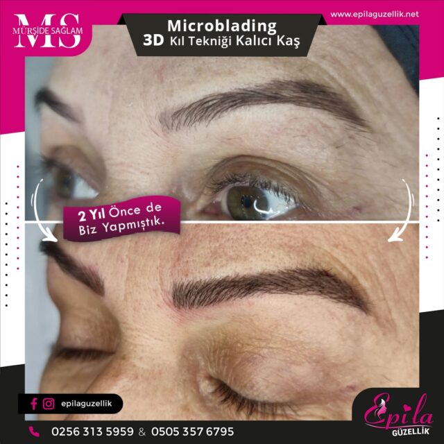 Nazilli - Microblading 3D Kıl Tekniği Kalıcı Kaş Kontürü