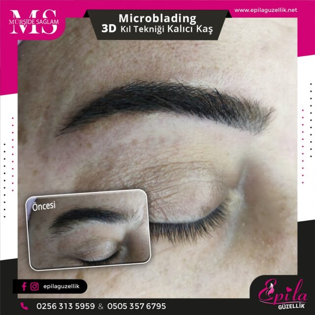 Nazilli - Microblading 3D Kıl Tekniği Kalıcı Kaş Kontürü