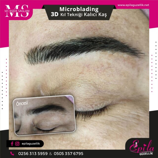 Nazilli - Microblading 3D Kıl Tekniği Kalıcı Kaş Kontürü