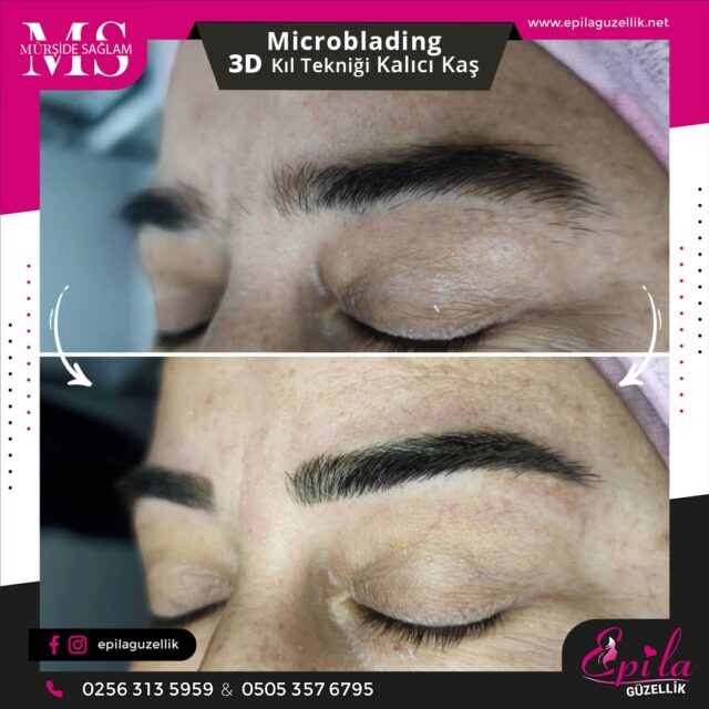 Nazilli - Microblading 3D Kıl Tekniği Kalıcı Kaş Kontürü