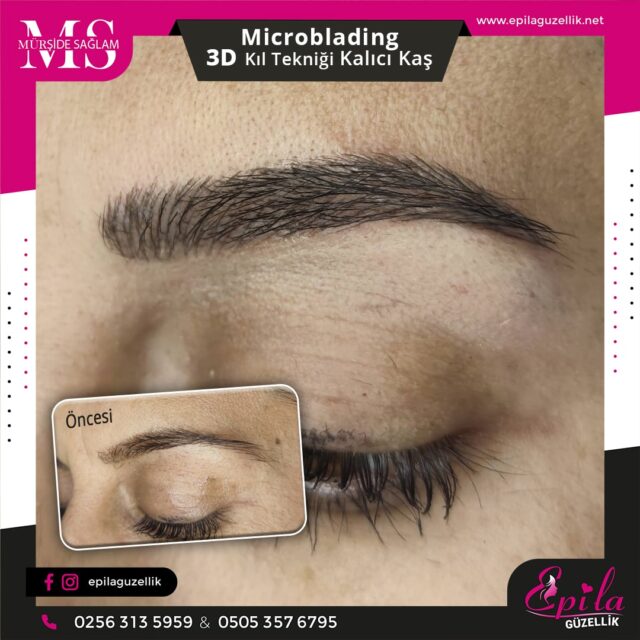 Nazilli - Microblading 3D Kıl Tekniği Kalıcı Kaş Kontürü