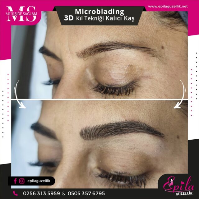 Nazilli - Microblading 3D Kıl Tekniği Kalıcı Kaş Kontürü