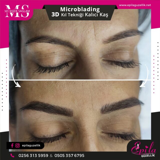 Nazilli - Microblading 3D Kıl Tekniği Kalıcı Kaş Kontürü