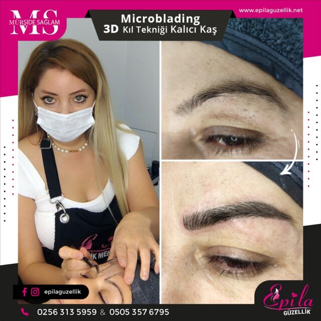 Nazilli - Microblading 3D Kıl Tekniği Kalıcı Kaş Kontürü