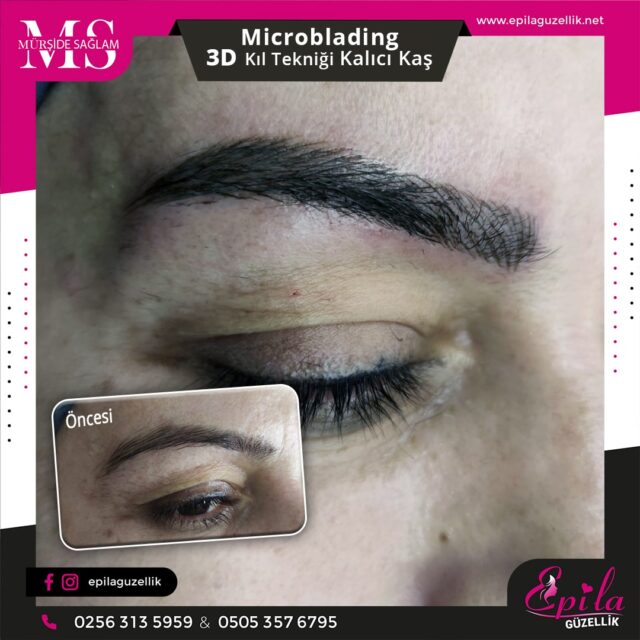 Nazilli - Microblading 3D Kıl Tekniği Kalıcı Kaş Kontürü