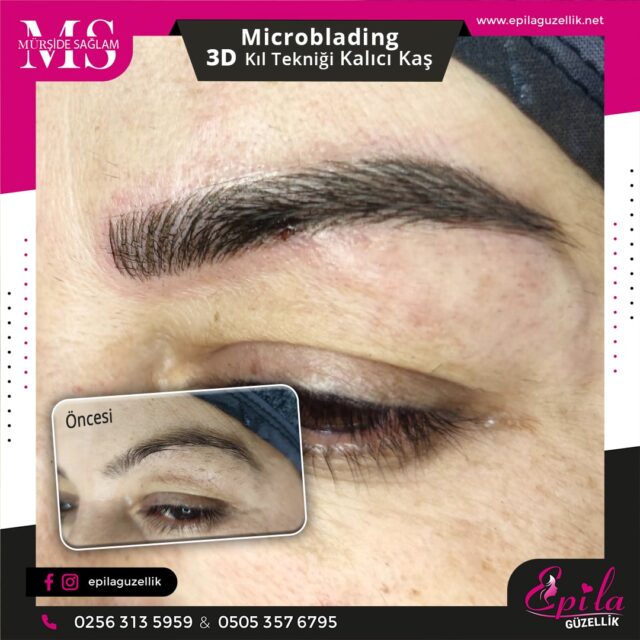 Nazilli - Microblading 3D Kıl Tekniği Kalıcı Kaş Kontürü