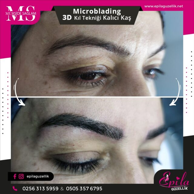 Nazilli - Microblading 3D Kıl Tekniği Kalıcı Kaş Kontürü