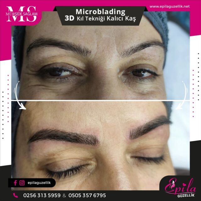 Nazilli - Microblading 3D Kıl Tekniği Kalıcı Kaş Kontürü