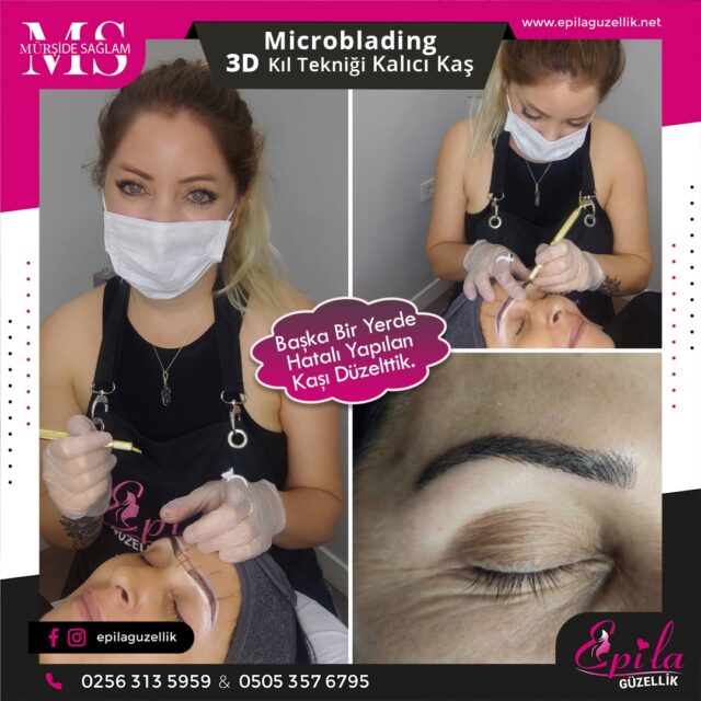 Nazilli - Microblading 3D Kıl Tekniği Kalıcı Kaş Kontürü