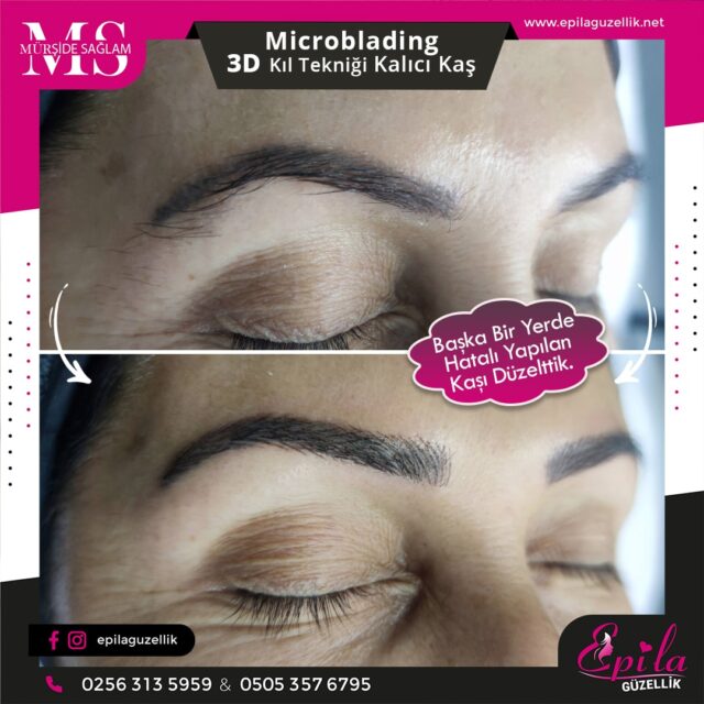 Nazilli - Microblading 3D Kıl Tekniği Kalıcı Kaş Kontürü