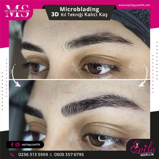 Nazilli - Microblading 3D Kıl Tekniği Kalıcı Kaş Kontürü