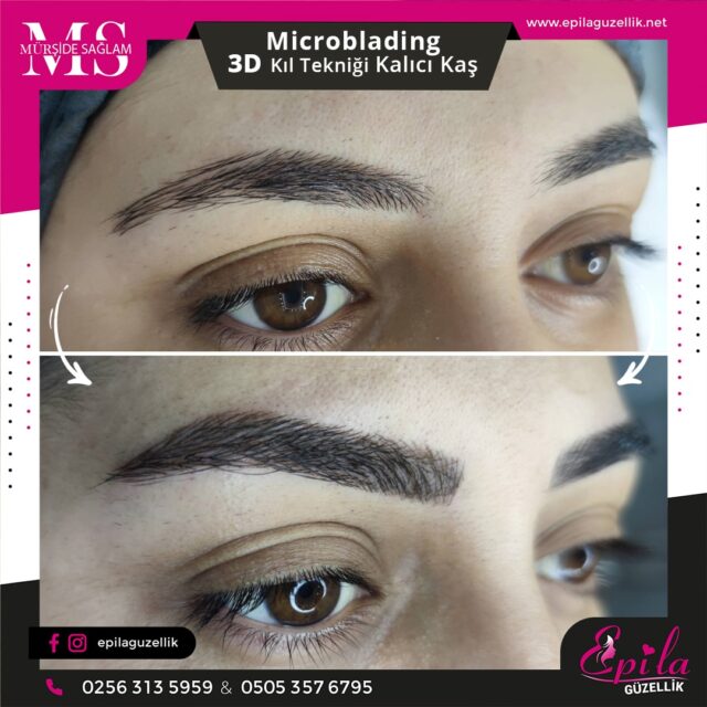 Nazilli - Microblading 3D Kıl Tekniği Kalıcı Kaş Kontürü