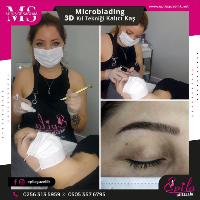 Nazilli - Microblading 3D Kıl Tekniği Kalıcı Kaş Kontürü