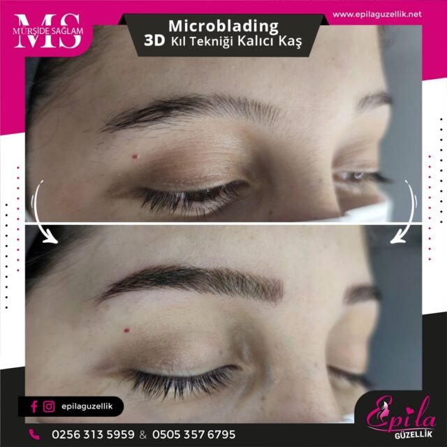 Nazilli - Microblading 3D Kıl Tekniği Kalıcı Kaş Kontürü