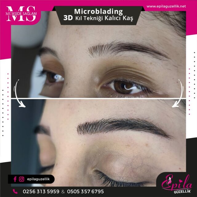 Nazilli - Microblading 3D Kıl Tekniği Kalıcı Kaş Kontürü