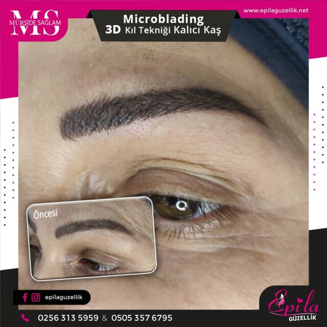 Nazilli - Microblading 3D Kıl Tekniği Kalıcı Kaş Kontürü