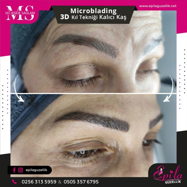 Nazilli - Microblading 3D Kıl Tekniği Kalıcı Kaş Kontürü