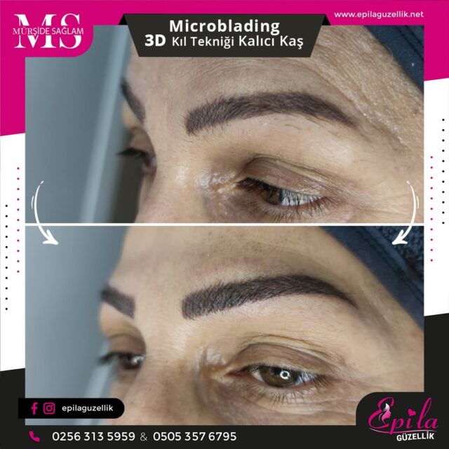 Nazilli - Microblading 3D Kıl Tekniği Kalıcı Kaş Kontürü