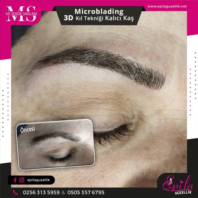 Nazilli - Microblading 3D Kıl Tekniği Kalıcı Kaş Kontürü