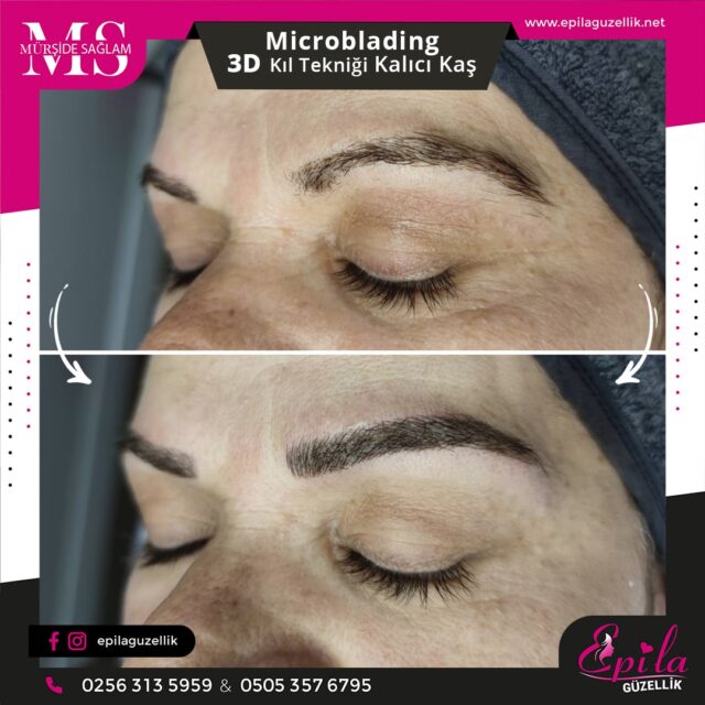 Nazilli - Microblading 3D Kıl Tekniği Kalıcı Kaş Kontürü